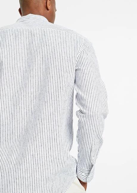 Chemise Manches Longues En Lin Majoritaire Avec Manches Retroussables 7 Chemise Manches Longues En Lin Majoritaire Avec Manches Retroussables - Afbeelding 5