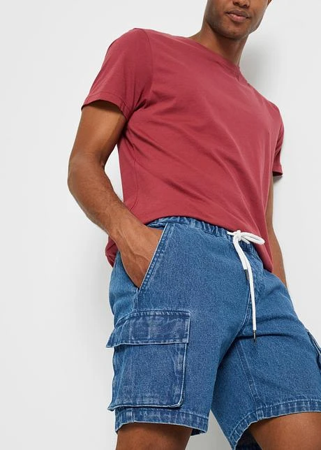 Short En Jean Taille Extensible, Loose Fit 8 Short En Jean Taille Extensible, Loose Fit - Afbeelding 6