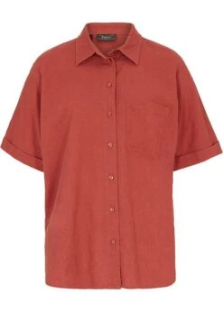 Chemisier Mi-manches Oversize Avec Lin 17 Chemisier Mi-manches Oversize Avec Lin -Venus Mode Winkel 23022946 DhxWvzMS