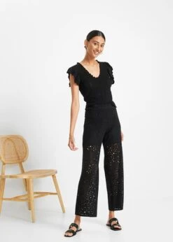 Pantalon En Maille Taille Extensible -Venus Mode Winkel 23032850 jSiUsW8A