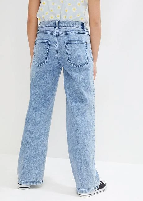 Jean Large Fille Avec Taille En Biais 5 Jean Large Fille Avec Taille En Biais - Afbeelding 3