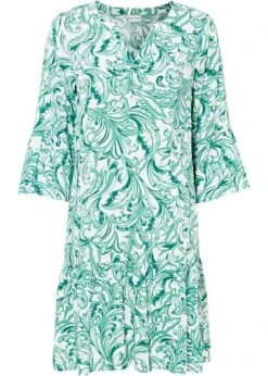 Robe Tissée Avec Volant