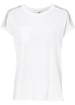 T-shirt Ample En Coton Avec Détail En Dentelle -Venus Mode Winkel 23035025 Q7seR4Bs