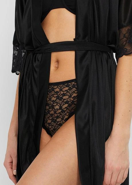 Lot De 3 Maxi Slips échancrés En Dentelle Recyclée 6 Lot De 3 Maxi Slips échancrés En Dentelle Recyclée - Afbeelding 4