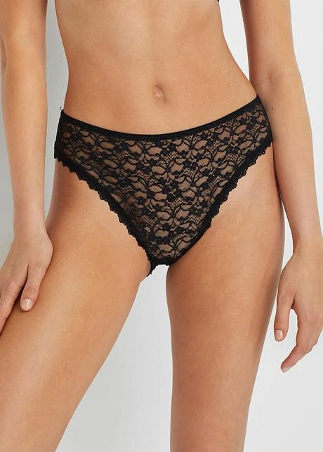 Lot De 3 Maxi Slips échancrés En Dentelle Recyclée 4 Lot De 3 Maxi Slips échancrés En Dentelle Recyclée - Afbeelding 2