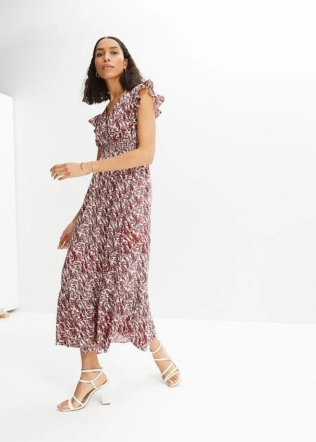 Robe Midi à Manches Papillon 4 Robe Midi à Manches Papillon - Afbeelding 2