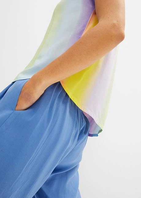 Rainbow Blouse Avec Effet Dégradé En Viscose 8 Rainbow Blouse Avec Effet Dégradé En Viscose - Afbeelding 6