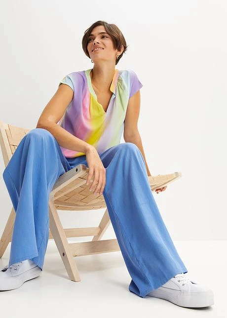 Rainbow Blouse Avec Effet Dégradé En Viscose 6 Rainbow Blouse Avec Effet Dégradé En Viscose - Afbeelding 4