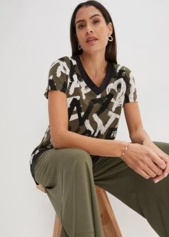 T-shirt Long à Manches Courtes -Venus Mode Winkel 23040569 ZXmv4jV2