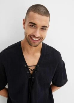 Chemise Manches Courtes Ample Avec Laçage -Venus Mode Winkel 23041697 0HjORaBe