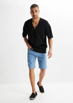 Chemise Manches Courtes Ample Avec Laçage -Venus Mode Winkel 23041706 jGJ8yd0c