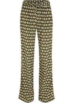 Pantalon à Taille élastiquée Imprimé En Viscose