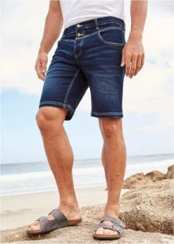 Bermuda En Jean Extensible, Regular Fit -Venus Mode Winkel 23043984 0GTwbPLo