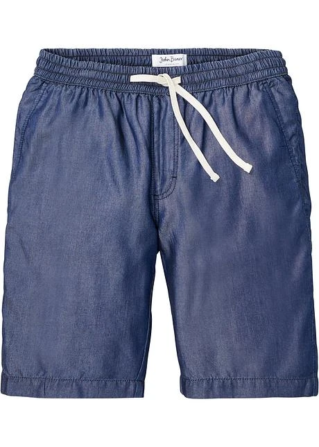 Bermuda Taille Extensible En TENCEL™ Lyocell, Loose Fit 3 Bermuda Taille Extensible En TENCEL™ Lyocell, Loose Fit