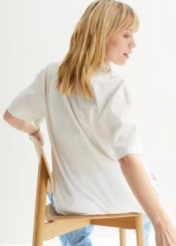 Chemisier Oversize Décontracté En Lin, Manches Courtes -Venus Mode Winkel 23045078 sgLcu6Uq