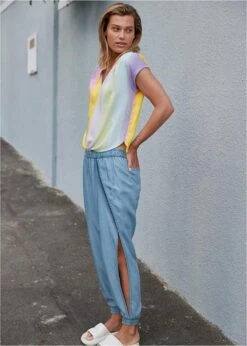 Rainbow Blouse Avec Effet Dégradé En Viscose 15 Rainbow Blouse Avec Effet Dégradé En Viscose -Venus Mode Winkel 23045160 H22m68nz