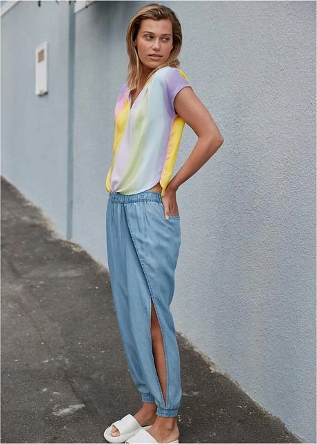 Rainbow Blouse Avec Effet Dégradé En Viscose 9 Rainbow Blouse Avec Effet Dégradé En Viscose - Afbeelding 7