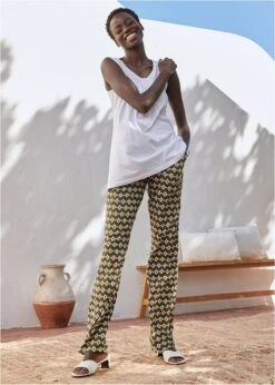 Pantalon à Taille élastiquée Imprimé En Viscose -Venus Mode Winkel 23045689 vr3MGfjk