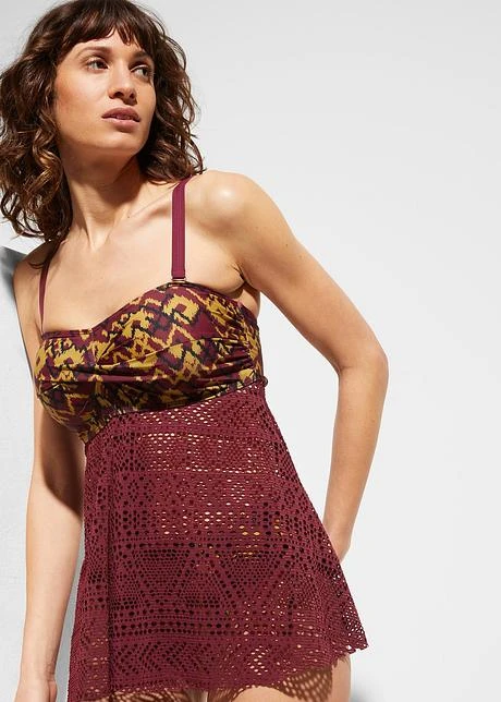 Haut De Tankini Bandeau Avec Polyamide Recyclé 4 Haut De Tankini Bandeau Avec Polyamide Recyclé - Afbeelding 2