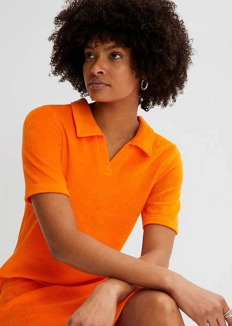Robe En Tissu éponge Avec Col Polo 8 Robe En Tissu éponge Avec Col Polo - Afbeelding 6
