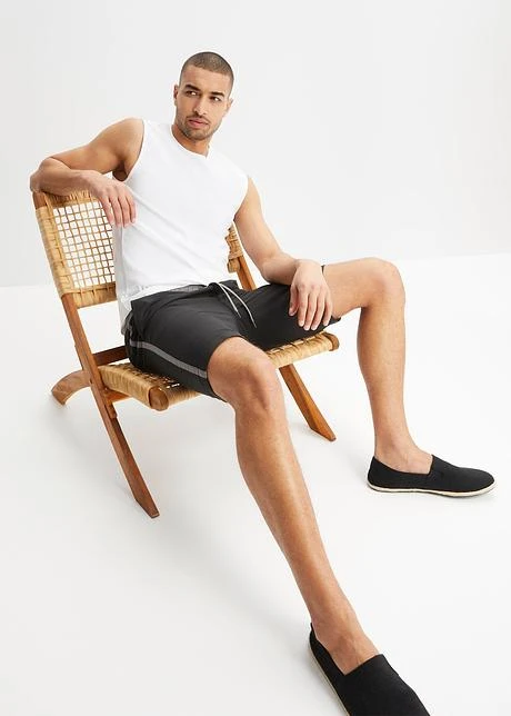 Lot De 2 Bermudas De Plage Avec Rayures Latérales, Regular Fit 6 Lot De 2 Bermudas De Plage Avec Rayures Latérales, Regular Fit - Afbeelding 4