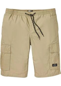 Bermuda Cargo Coupe Spéciale Ventre Fort Avec Taille élastiquée, Regular Fit