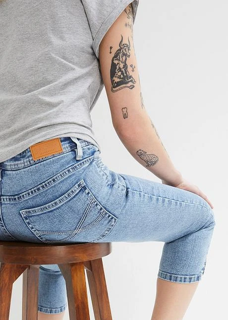 Jean Skinny, Taille Moyenne, Longueur Genou, Extensible 7 Jean Skinny, Taille Moyenne, Longueur Genou, Extensible - Afbeelding 5