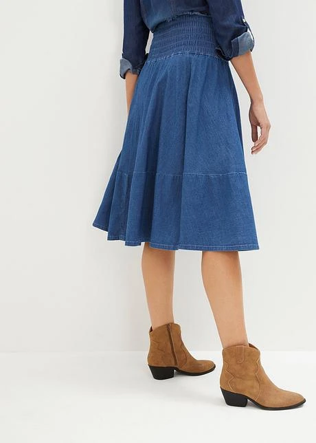 Jupe En Jean Avec Taille élastiquée 5 Jupe En Jean Avec Taille élastiquée - Afbeelding 3