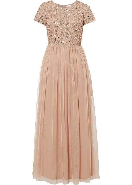 Robe Longue Avec Paillettes Appliquées 3 Robe Longue Avec Paillettes Appliquées