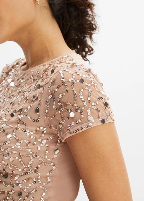 Robe Longue Avec Paillettes Appliquées 7 Robe Longue Avec Paillettes Appliquées - Afbeelding 5