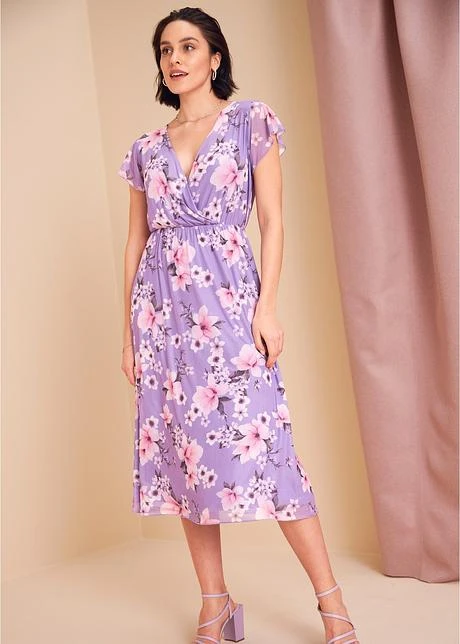 Robe Midi Imprimée En Mesh 5 Robe Midi Imprimée En Mesh - Afbeelding 3