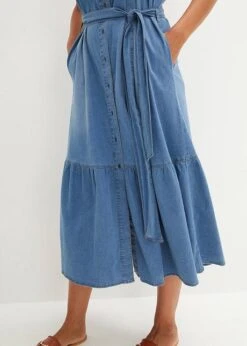 Robe En Jean Estivale Avec Ceinture -Venus Mode Winkel 23062964 43cEGcAw