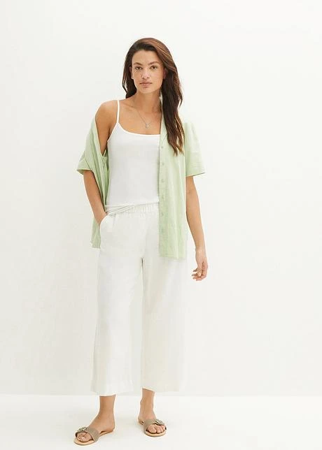 Jupe-culotte En Lin, Longueur Mollet 6 Jupe-culotte En Lin, Longueur Mollet - Afbeelding 4