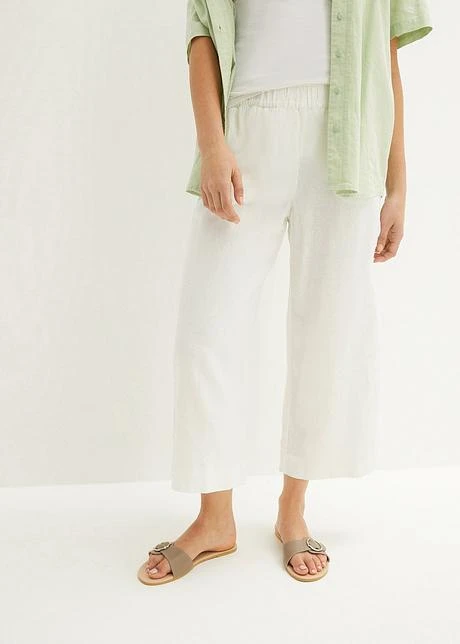 Jupe-culotte En Lin, Longueur Mollet 4 Jupe-culotte En Lin, Longueur Mollet - Afbeelding 2
