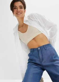 Rainbow Jean Large Avec Fente En Lyocell -Venus Mode Winkel 23064207 SgRIPgyc