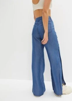 Rainbow Jean Large Avec Fente En Lyocell -Venus Mode Winkel 23064210 Cat8L9Vj