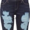 Rainbow Bermuda En Jean Avec Effets Destroy -Venus Mode Winkel 23064260 HFMZyr0U