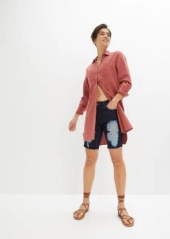 Rainbow Bermuda En Jean Avec Effets Destroy -Venus Mode Winkel 23064264 AFMy5kd0