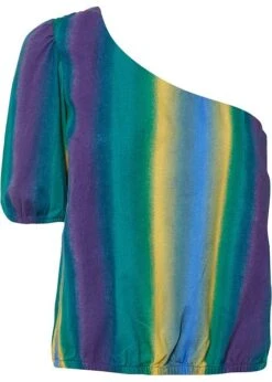 Rainbow Blouse Carmen En Lin Majoritaire