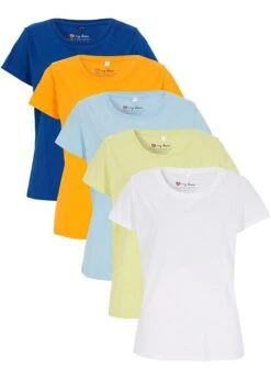 Lot De 5 Tee-shirts Col Rond, Manches Courtes 33 Lot De 5 Tee-shirts Col Rond, Manches Courtes -Venus Mode Winkel 23064965 hg76Qzcv