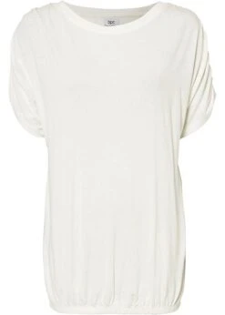 T-shirt à Manches Froncées Et Base élastiquée -Venus Mode Winkel 23066062 XdFKJh1u