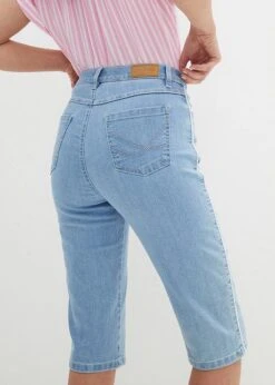 Bermuda Slim En Jean, Taille Haute, Longueur Genou -Venus Mode Winkel 23066295 XC5ZjA6w