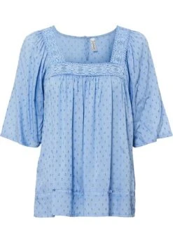 Rainbow Blouse Transparente à Dentelle Crochet