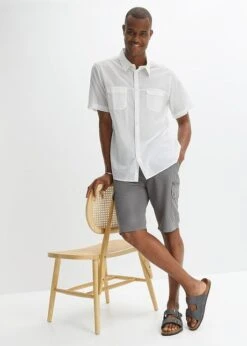 Bermuda Cargo Microfibre Confort Pour Le Ventre, Regular Fit -Venus Mode Winkel 23067477 apnB5C5X