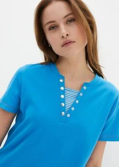 T-shirt Coton Manches Longues Style 2 En 1 -Venus Mode Winkel 23068328 ijB2PShh