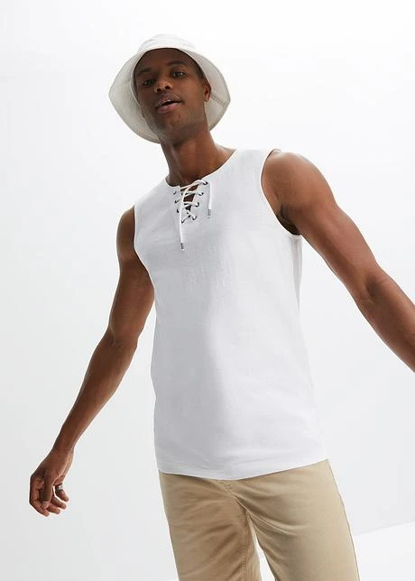 Débardeur Marcel Avec Laçage 4 Débardeur Marcel Avec Laçage - Afbeelding 2