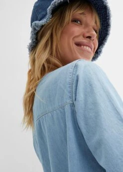 Robe En Coton Jean Longueur Genou, Demi-manches 13 Robe En Coton Jean Longueur Genou, Demi-manches -Venus Mode Winkel 23069927 ZQ0VBvd7