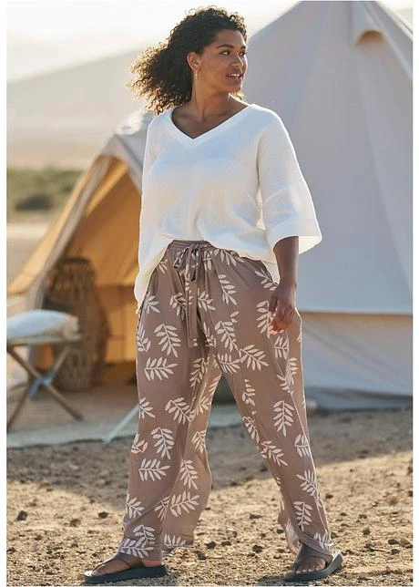 Rainbow Pantalon Style Portefeuille En Jersey Crêpe 9 Rainbow Pantalon Style Portefeuille En Jersey Crêpe - Afbeelding 7