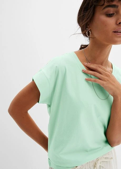 Lot De 2 T-shirts Coton Avec épaules Descendues 8 Lot De 2 T-shirts Coton Avec épaules Descendues - Afbeelding 6