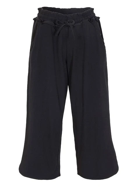 Jupe-culotte Large En Jersey De Coton, Longueur 3/4 Avec Ceinture Confort 3 Jupe-culotte Large En Jersey De Coton, Longueur 3/4 Avec Ceinture Confort